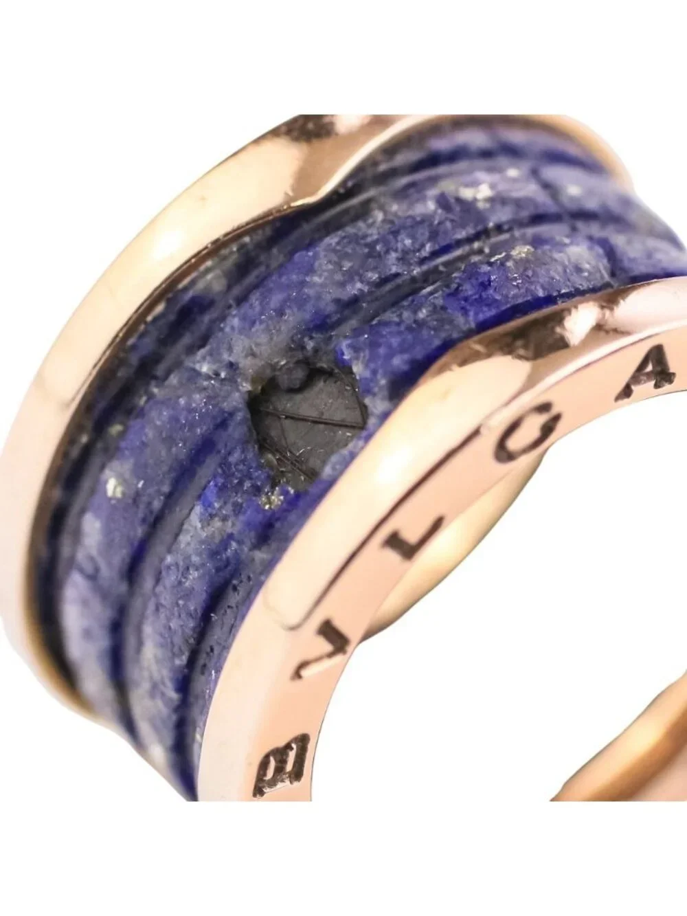 Bvlgari B.zero1 B-zero One 18k Lapis Lazuli Ring 750 52 Yellow Gold